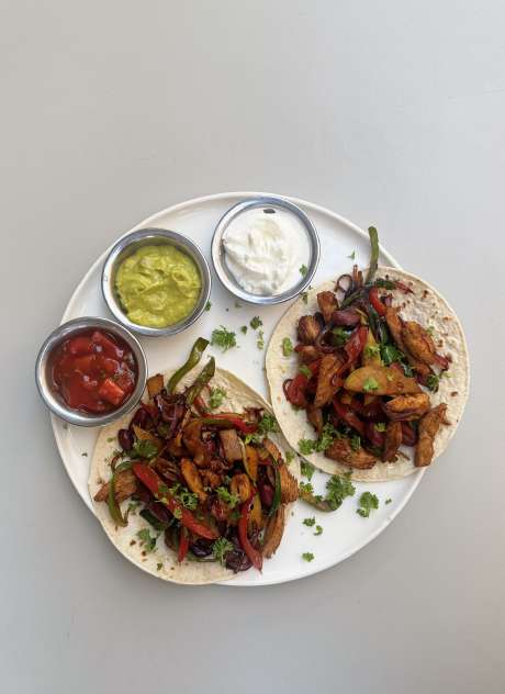 Elmalı Tavuk Fajita