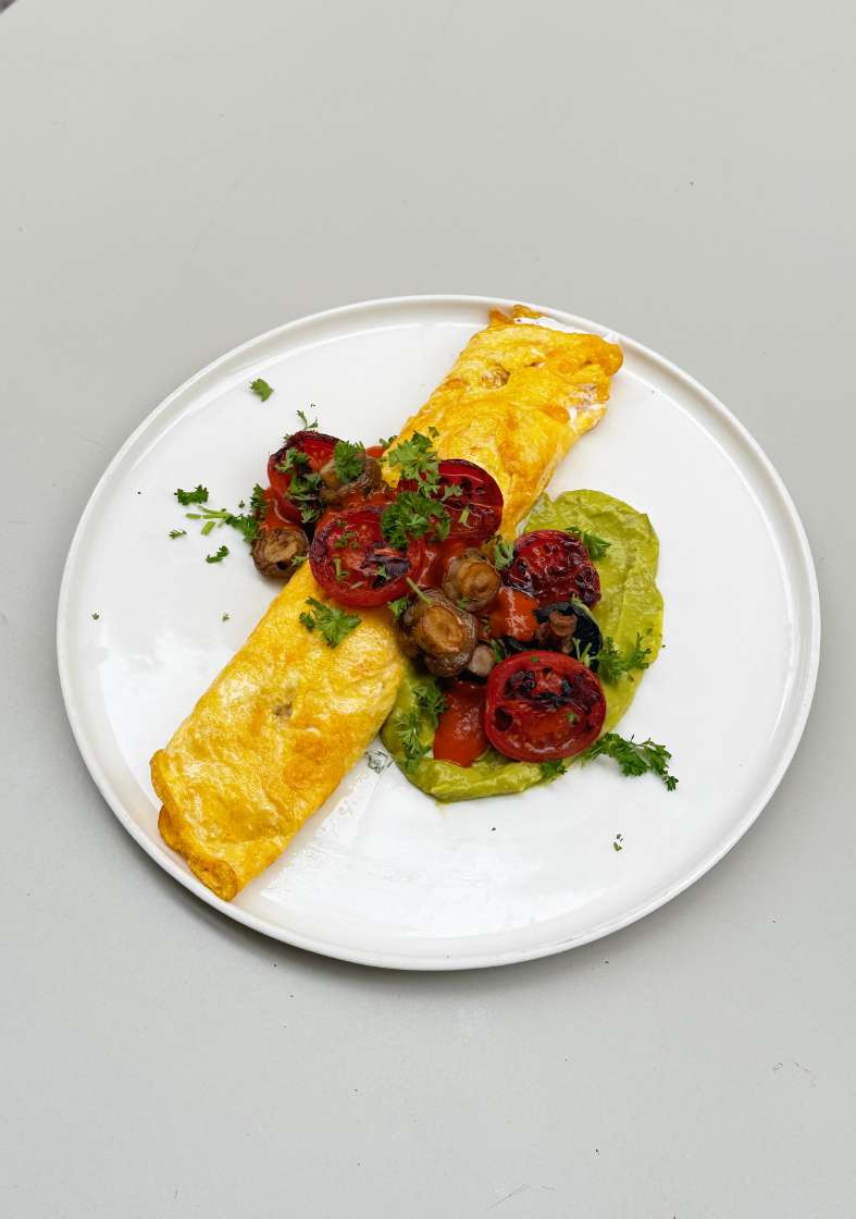 Labneli Baharatlı Omlet