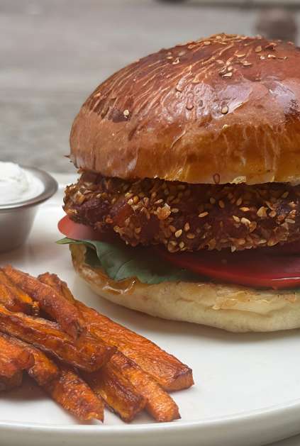 Susamlı Patates Burger